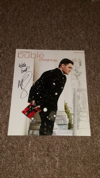Michael Buble Signed Autograph 10x8 Photo Photograph Christmas