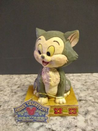 Jim Shore Buono Figaro Cat Figurine Disney Traditions 4007212