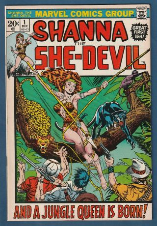 Shanna The She - Devil 1 - Marvel Comics 1972 - 1st App.  - Steranko Cover