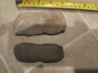 Primitive Native American Indian Tool Stone Axe Heads North Georgia Authentic