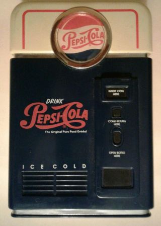 Pepsi - Cola Coin Sorter,  Bank Mini Vending Machine Collectible 1996