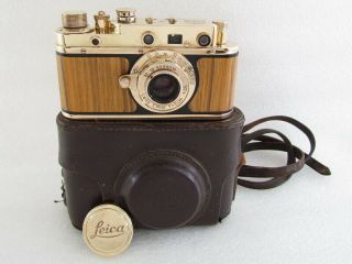 Leica Ii (d) K.  M.  Kriegsmarin Ww Ii Vintage Russian Rf 35mm Gold Camera