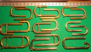 17 Nos Trumpet / Other Tuning Slides For Replacement - Various Brands - Vintage