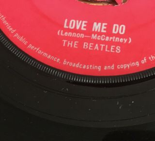Love Me Do Beatles 1962 UK 1st press 7 