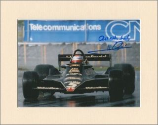 Mario Andretti F1 Indy Formula One Signed Mounted 10x8 Autograph Photo