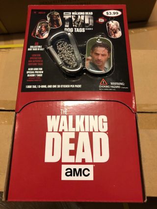 The Walking Dead Season 6 Dog Tags,  Box Of 24 Tags With More In Each Pack