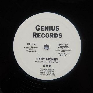 She " Easy Money " Rare Private Press Modern Soul Disco Boogie Reissue 12 "