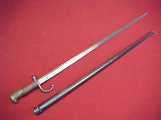 French M1874 Gras Bayonet St Etienne 1877 Matching 