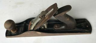 Vintage Stanley Bailey 5 Smooth Wood Plane Made In England 14 " X 3 " Cond