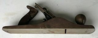 VINTAGE STANLEY BAILEY 5 SMOOTH WOOD PLANE MADE IN ENGLAND 14 