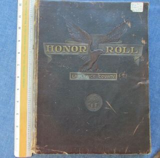 Ww I Honor Roll Book Lawrence County Ohio By Ernest Miller Company 1 Ironton
