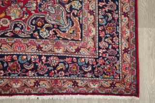 Vintage Floral Oriental Kashmar Area Rug Wool Hand - Knotted Medallion Carpet 7x10