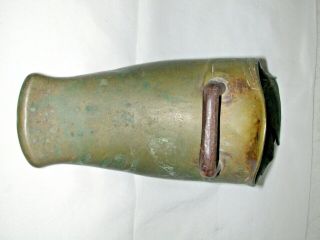 Vintage (Antique ?) Spanish Conquistador Brass Stirrup With Unusual Repair 3