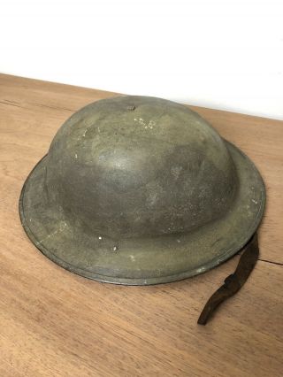 Ww1 American Zh Doughboy M 1917 Military Helmet Vintage Us World War 1 Militaria