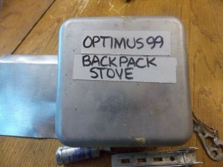 Vintage Optimus 99 Camp Stove.  Made In Sweden With Pump Look Here