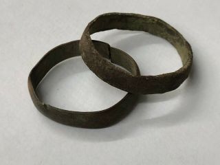 (a14) Early 1600’s Copper Rings Native American Indian Fur Trade