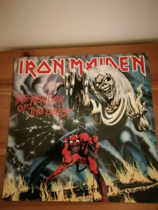 Iron Maiden Number Of The Beast 1982 Lp With Inner All In Ex