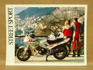 Vtg Yamaha Fj1200 Fj600 Rz350 Ysr50 Motorcycle Street Sport Bikes Brochure Specs