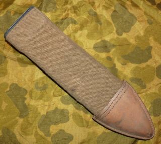 Ww1 Us Army Issue M - 1917 Bolo Knife Sheath And Canvas Cover -
