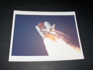 Vintage August 8,  1989 Nasa Space Shuttle Columbia Launch Kodak Color Photo 767