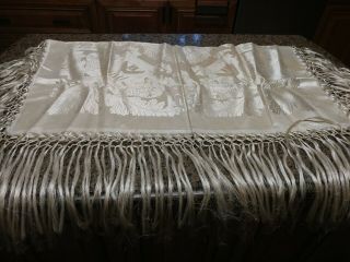 Taj Mahal Silk Piano Shawl Tablecloth