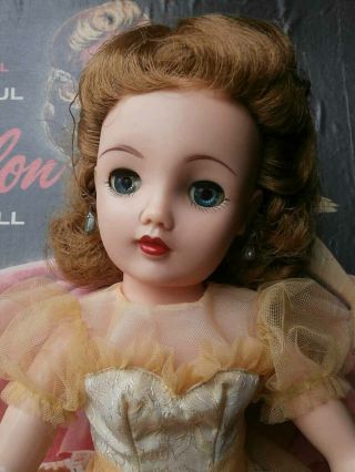 Vintage Ideal Revlon Doll 18 " W/ Box And Dress Gorgeous