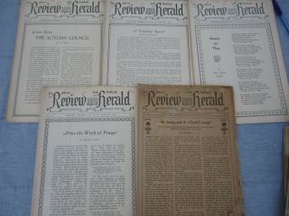 Seventh - Day Adventist Review & Herald Vintage 7th Sda Church Newspaper 1 - 1935