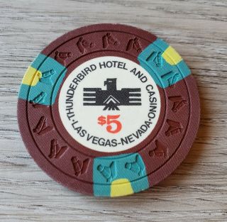 $5 Las Vegas Thunderbird Hotel & Casino Chip -