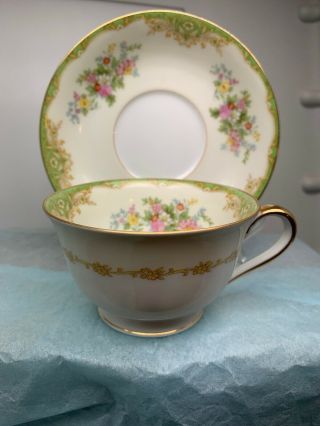 Vintage Noritake Tea Cup And Saucer Sn 140