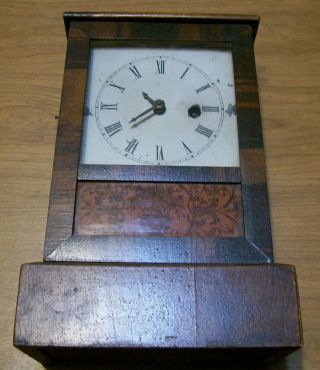 Vintage Mantle Clock Unmarked Has Key And Pendulum