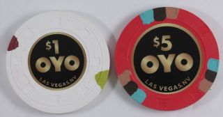 Oyo Casino Chip Set,  Las Vegas Nv - Release - Paulson Chips ($1 & $5)