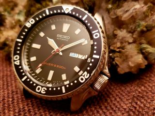 Vintage Seiko Skx007 200m Divers Watch For Men And Bands Custom Mods