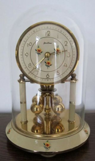 Kern / Bentima 400 Day Anniversary Clock With Glass Dome - Good Order