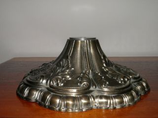 Vintage,  Cast Metal,  Flower Shape,  Ornate,  Floor/table Lamp Base.  Part 8 3/4 " D