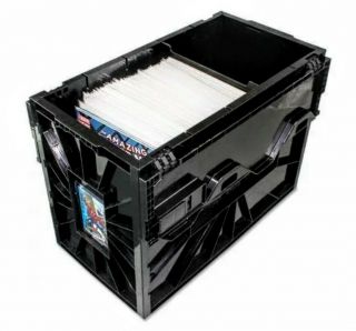 Bcw Short Comic Book Storage Box,  Hard Plastic,  Superior Protection,  Stackable.