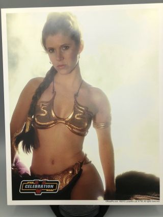 Official Pix 8x10 Licensed Photo - Slave Princess Leia - Carrie Fisher