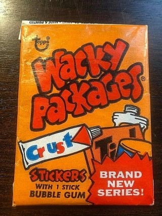 1974 Topps Wacky Packages Wax Pack Series 8 Orange Factory Rare