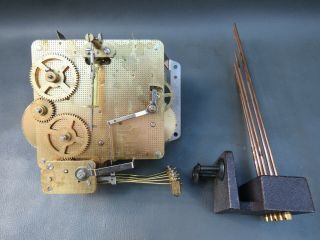Vintage Emperor 341 - 020 Mantel Clock Movement And Chimes For Repair Or Spares