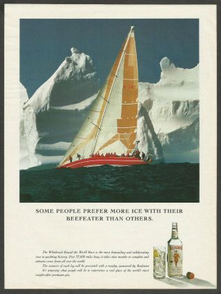 Beefeater London Dry Gin - 1989 Vintage Print Ad