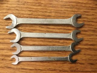 Vintage Vanadium Tool Co.  Small 4 Piece Open End Wrench Set Athens,  Ohio 3