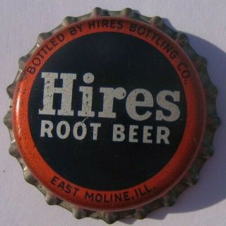 Hires Root Beer Bottle Cap; East Moline,  Illinois; Cork