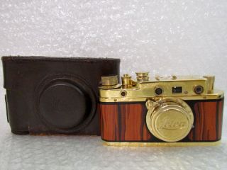 Leica Ii (d) Dasreich Ww Ii Vintage Russian Film 35mm Gold Photo Camera