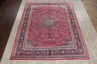 Traditional Area Rug Hand - Knotted Wool Oriental Floral Carpet 10 x 12 2