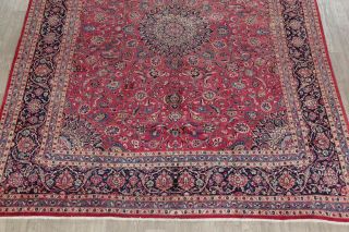 Traditional Area Rug Hand - Knotted Wool Oriental Floral Carpet 10 x 12 3