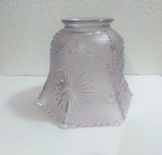Small Vintage Amethyst Purple Glass Lamp Shade