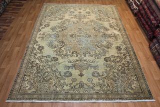 An Outstanding Persian Tabriz Overdyed Carpet Handmade Wool Rugs 320 X 230 Cm