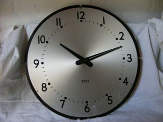 Vintage Gent Of Leicester Electric Wall Clock - Restoration Project/untested