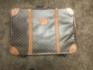 Vintage Louis Vuitton Brown Monogram Suitcase 28 