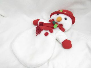 Vtg Plush Christmas Stocking Snowman