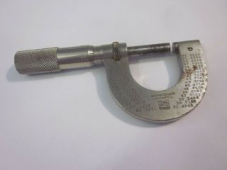 Vtg BROWN & SHARPE Micrometer 0 - 1 